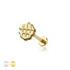 WAFFLE TOP THREADLESS (PUSH IN) 316L SURGICAL STEEL LABRET SET